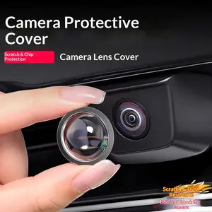 Car 360° Panoramic Camera Cover, Rearview Mirror Protection, Dustproof Scratch-Resistant Impact Resistant, Universal Fit for Sedans Suvs