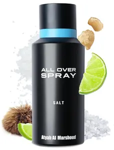 ATYAB AL MARSHOUD Salt All Over Spray (125 mL) - Long-Lasting (Up to 24 Hours), Unisex Body Mist, Refreshing Lime & Sea Salt Scent with Musk, Premium Body Spray for Women & Men