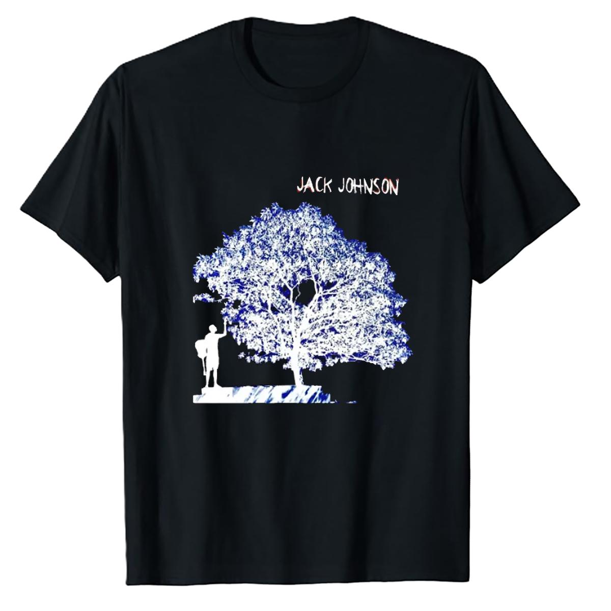 Vintage Jack Johnson Retro Black Men's Sweatshirt, Gift for Fans Cotton Unisex Men's T-Shirt Classic Tops