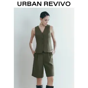 URBAN REVIVO Glamor Tailored Vests UWG150008