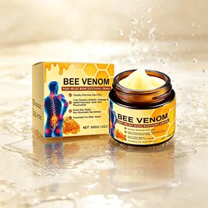 Quickly Eliminate Joint Pain & Arthritis – Bee Venom Pain Relief Cream 60g – Relieves Gout, Rheumatism, Osteoporosis & Spinal Disorders – Non-Recurrent, Non-Irritant – Fast Soothing for Older Adults