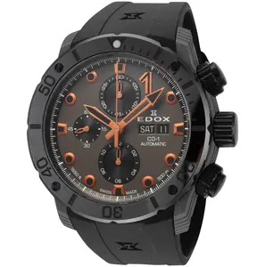 Edox Men's CO-1 45mm Automatic Watch 01125-CCN-GNO