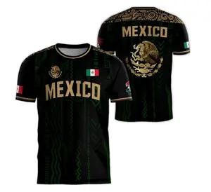 2025 Mexican Soccer Jersey  3D All Over Print T-Shirt Mexico Team Jerseys for Men  Soccer Gift for Mexican Players
