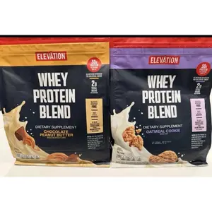 Elevation Whey Protein Powders Set - Oatmeal Cookie & Chocolate Peanut Flavors - 2 Pack - Ideal for Recipes & Protein Boost