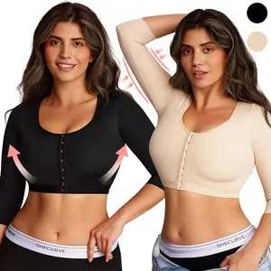 Arm Shaper for Women Post Surgery Push Up Bra Compression Long Sleeves Corset Corrector Seamless Shapewear bra