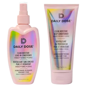 Daily Dose Moisturizing Duo: Leave-In Conditioner Detangler Spray + Deep Conditioner, Hair Mask/Masque - Detangles, Repairs, Restores Dry, Damaged, Color Treated Hair for All Hair Types