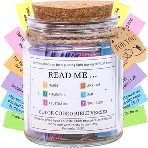 Easter Basket Stuffers for Women - Christian Gifts for Women -  Verse Jar with 92 Scriptures | Read Me When Jar for Encouragement & Faith |   for Mom, Daughter, Sister, Wife