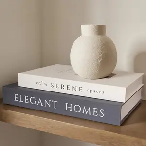 Decorative Books Set of 2 Faux Books Storage Box Modern Home Decor for Coffee Table Bookshelf Mantel