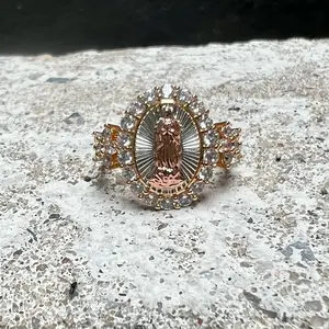 Mother Mary Brass Ring - Religious Jewelry for Women