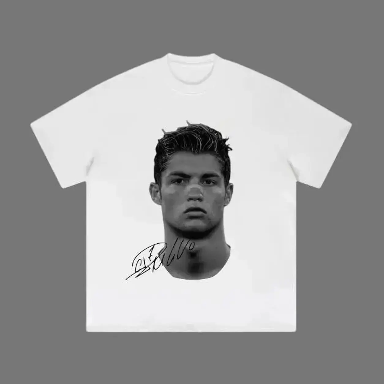 Soccer Player Graphic T-Shirt, Vintage Style Unisex Cotton Tee, Casual Streetwear for Fans