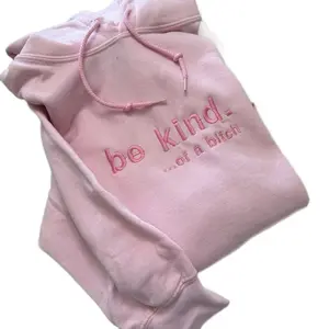 Be Kind… of a B**** Embroidered Hoodie  Womenswear Sweatshirt Check
