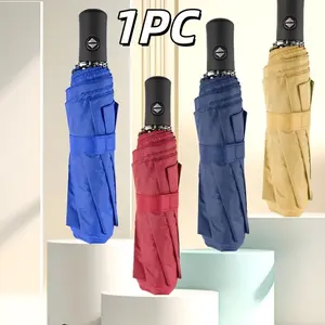 8-Rib Folding Umbrella, Automatic Opening, UV Protection, Lightweight & Compact, Ideal for Rain and Sun, Safe Push-Pull Handle, Model 6248