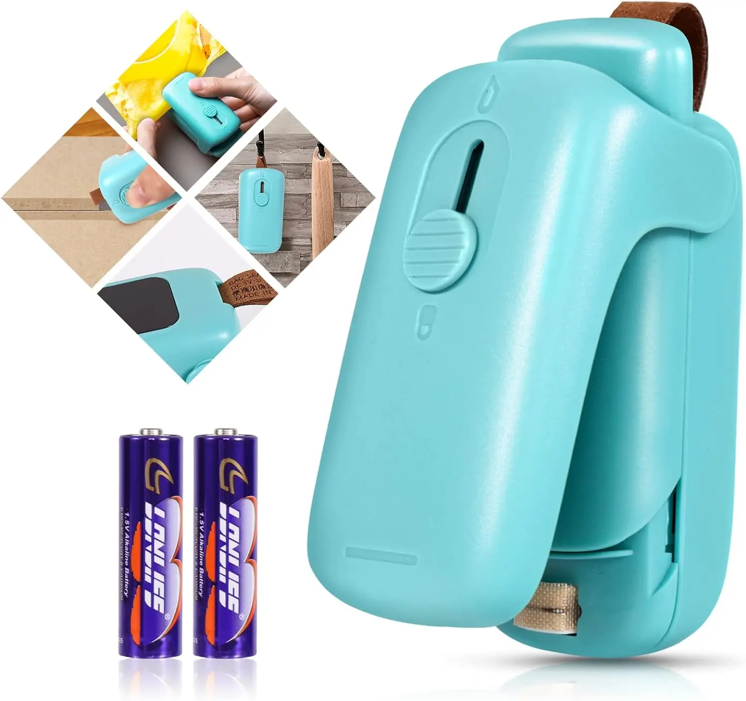 Handheld Heat Vacuum Sealer, 2 in 1 Sealer and Cutter with Lanyard ...