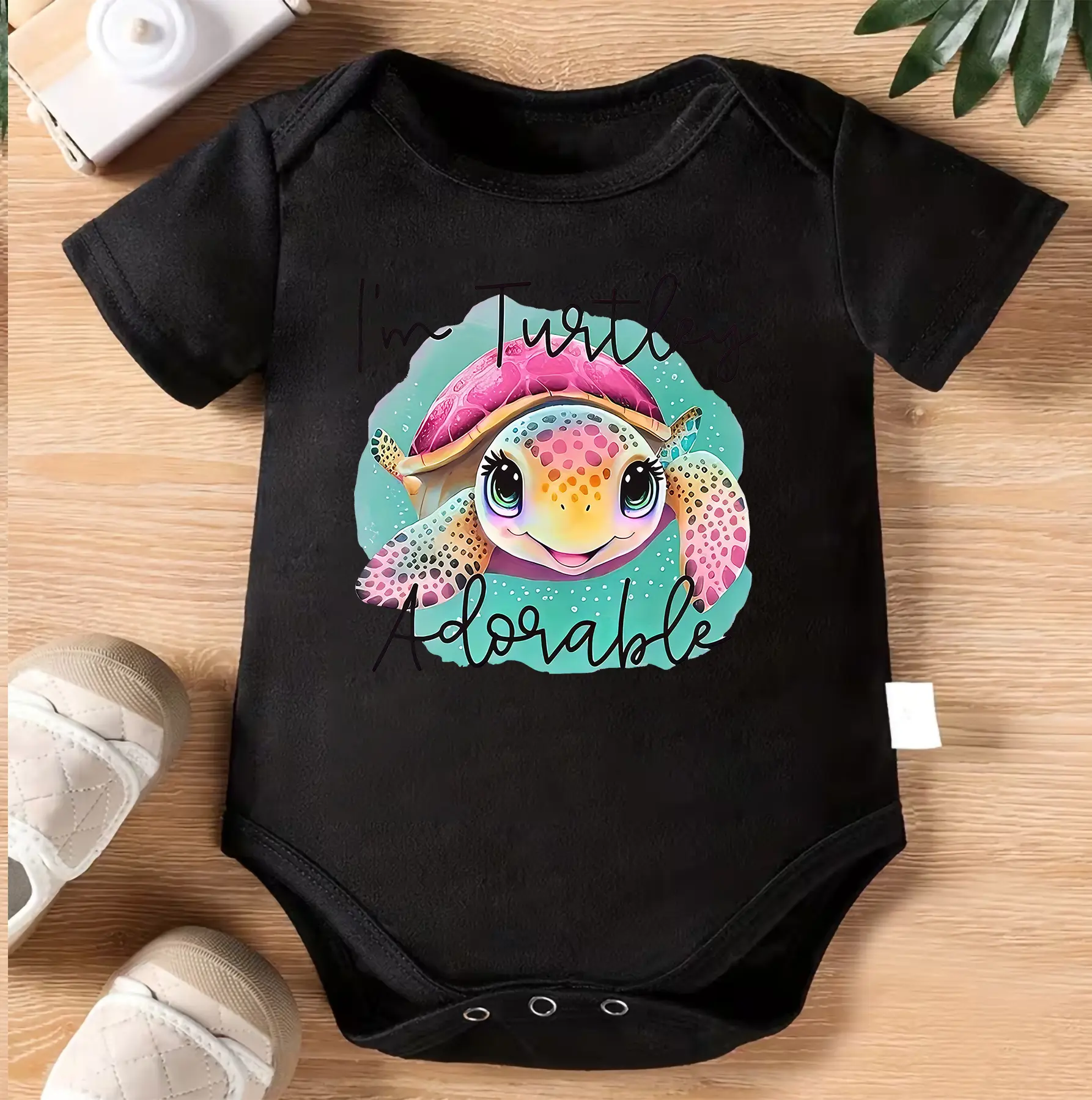 I’m Turtley Adorable Baby Bodysuit, Cute Turtle Onesie, Sea Turtle Baby Outfit, Funny Baby Shower Gift, Newborn Romper, Animal Lover Gift, Infant Clothes