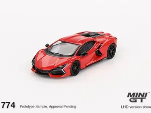 Mini GT 1:64 Lamborghini Revuelto Arancio Dac Lucido Diecast Model Car
