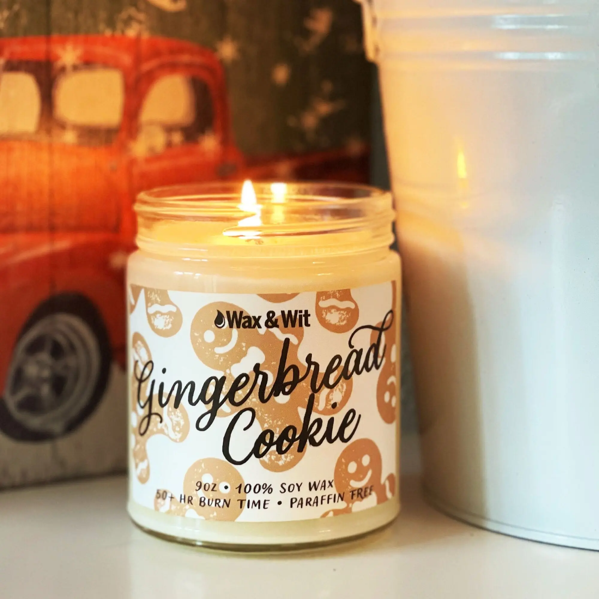Gingerbread Cookie Candle | Christmas Candle | Holiday Candle | 100% Soy Wax 9oz Candle