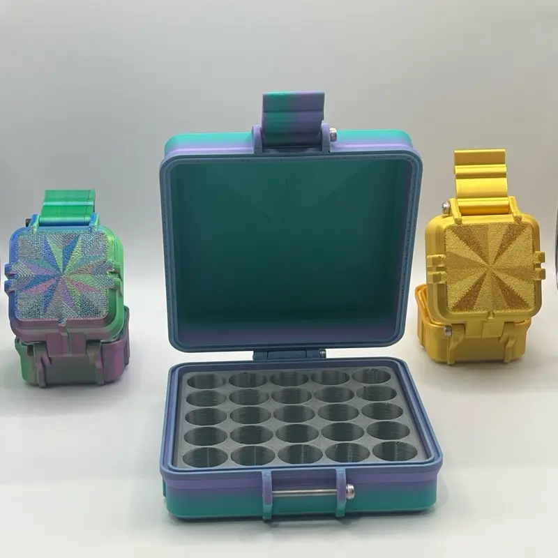 Peptide Storage Box 3ml Vial Storage Container. Multiple Sizes and Colors Available. V2