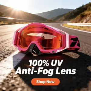 100% armega champion series goggles Quick Release Off-Road Motorcycle Goggles -Pro Motocross MX ATV Dirt Bike Racing Goggles, Anti-Fog UV Protection Lens, Adjustable Strap,Shockproof Eye Protection for Outdoor Adventure Riders Motorbike Gear