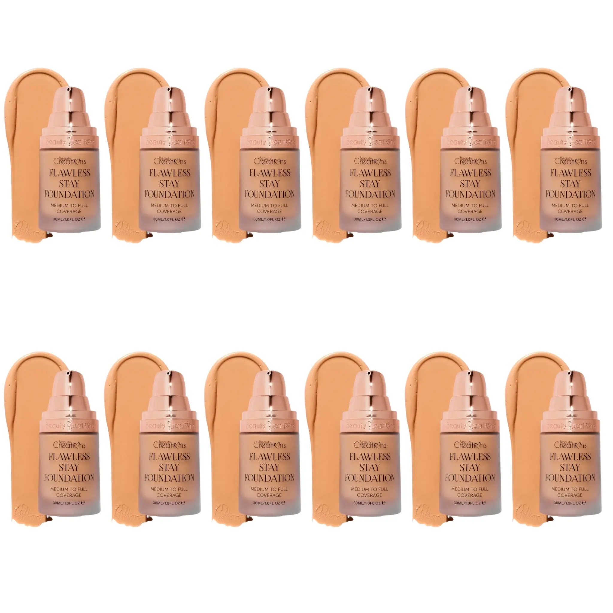 Beauty Creations Flawless Stay Foundation FS8.0 - Wholesale 12 Units (FS8.0)