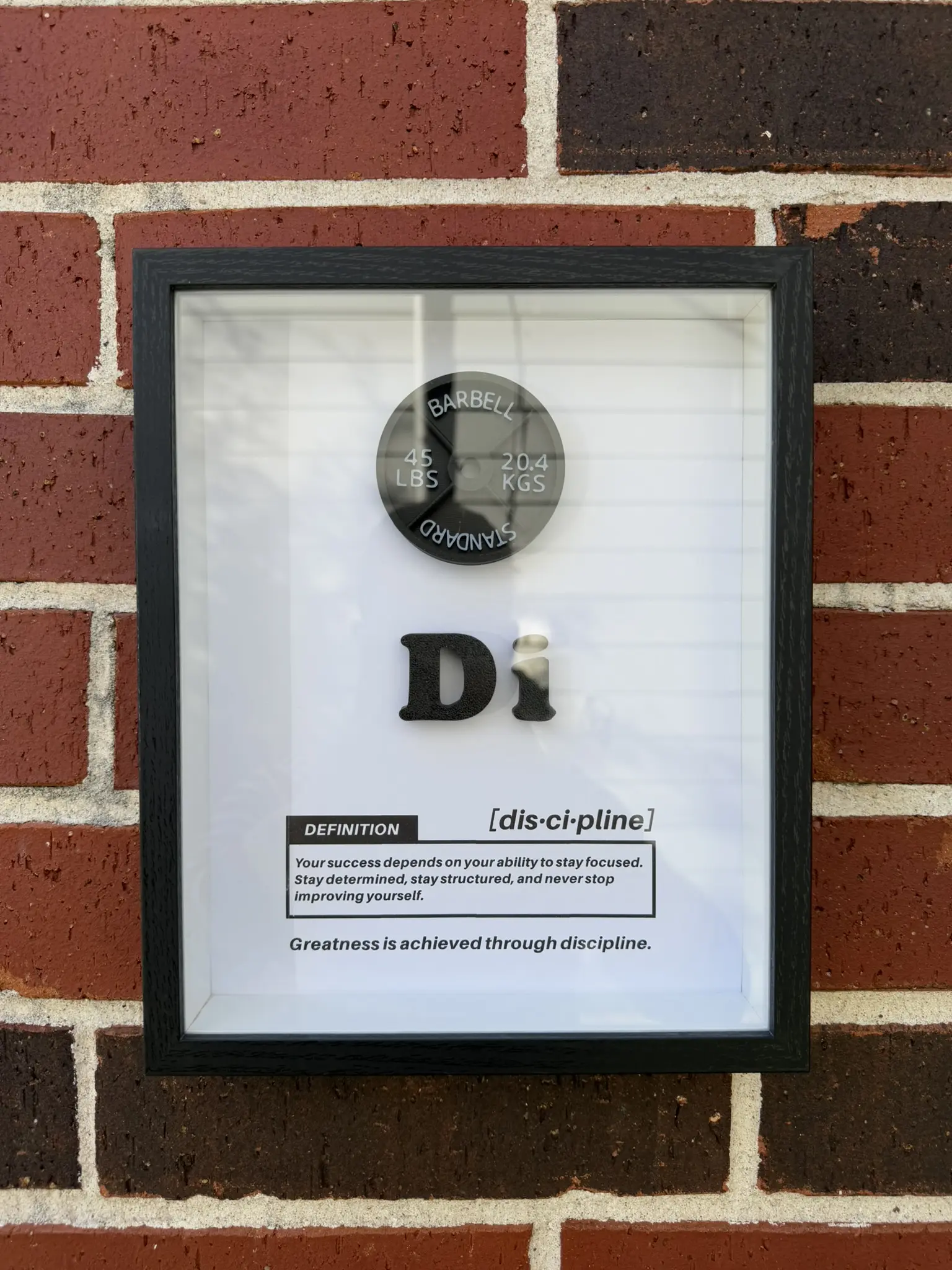 [Made-to-Order] Discipline Framed Wall Art - High-Quality Wall Decor with Simple Design and Elegant Style wall  decor Gift Poster