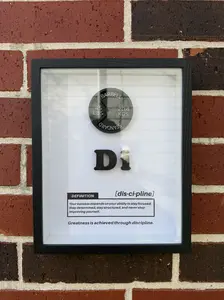 [Made-to-Order] Discipline Framed Wall Art - High-Quality Wall Decor with Simple Design and Elegant Style wall  decor Gift Poster