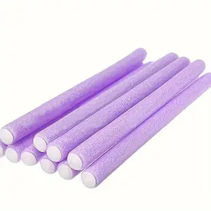 10pcs flexible non-heat curling irons - flexible and controllable curling rods, suitable for DIY creation of soft foam curls - hair styling tools for achieving natural or salon-level styles Heatless Curl