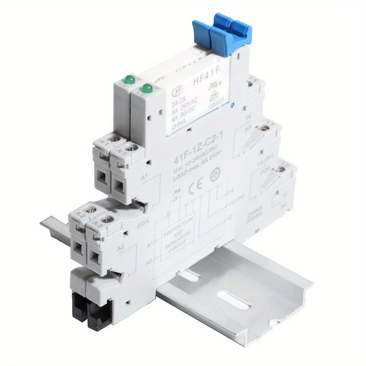 Relay Electromagnetic Power Relay Miniature 24VDC/AC Signal PLC HF41F/24-ZS SPDT