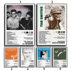 The Smiths Classics Rock Band Music Album Covers Art Home Wall Decor, Poster Print