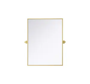 Elegant Decor MR6H2432BRA Amoura 24 x 32 in. Pivot Mirror, Brass