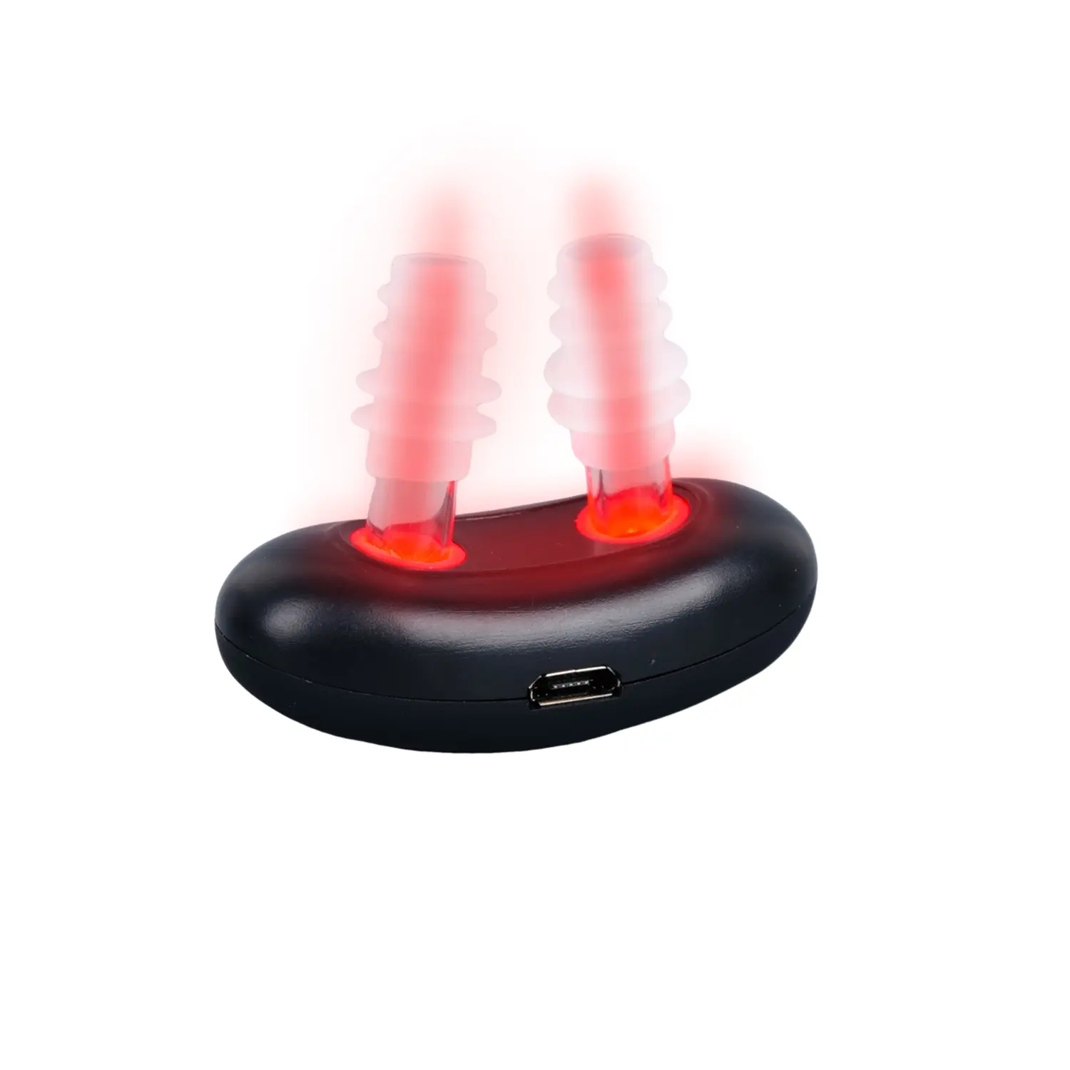Megelin LED Nasal Cleaning Device - USB Powered, 2 LEDs, 50x25x40 mm, 660nm & 850nm Red Light Therapy for Temporary Blood Circulation Increase, Relaxation & Discomfort Relief, Oral & Nasal Care