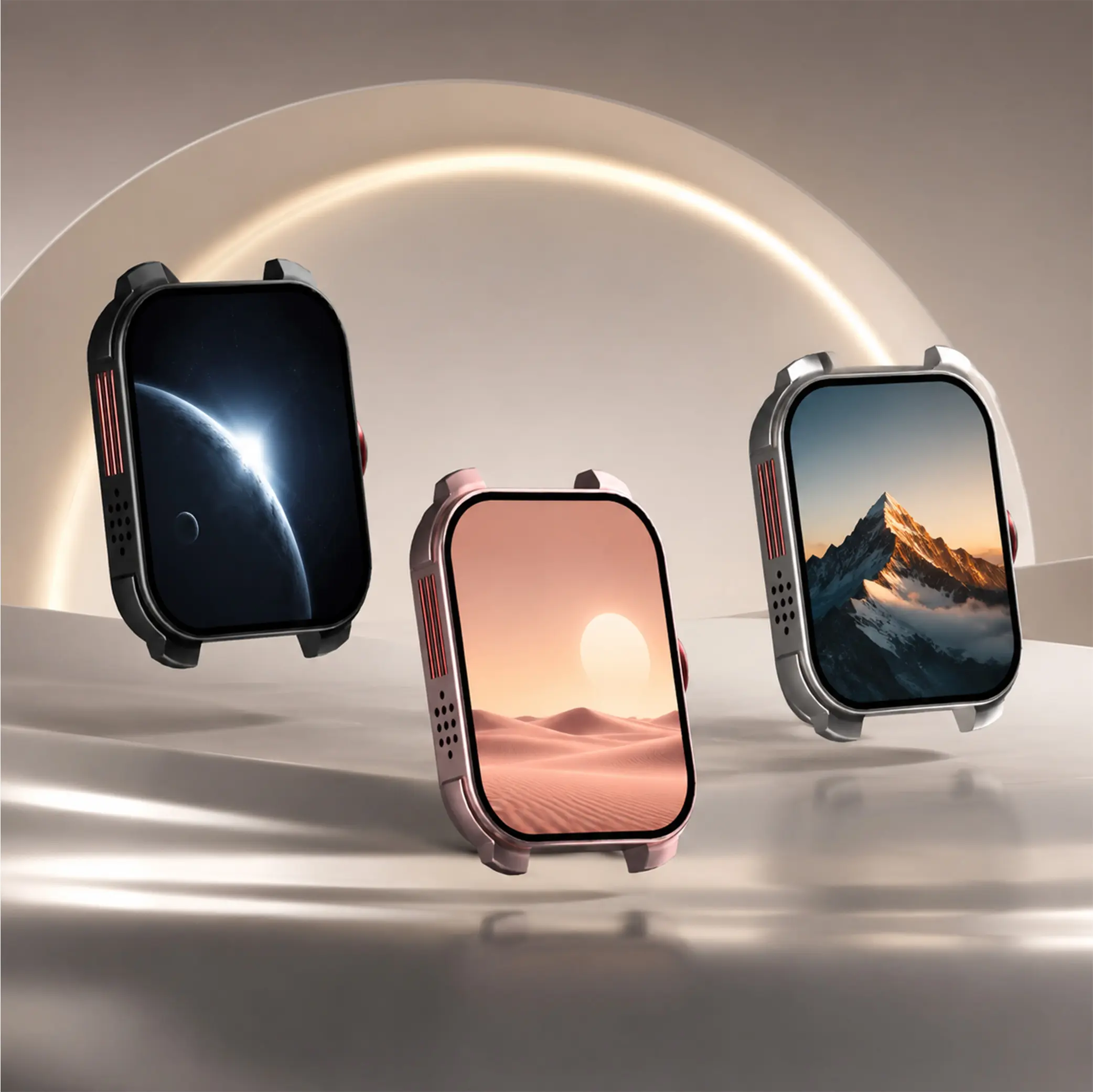 Smart Watch for Women, Slim Lightweight Design with HD Touchscreen, Bluetooth Calls, Wellness Tracker & Stylish Dual-Band Design, Back to School Gift