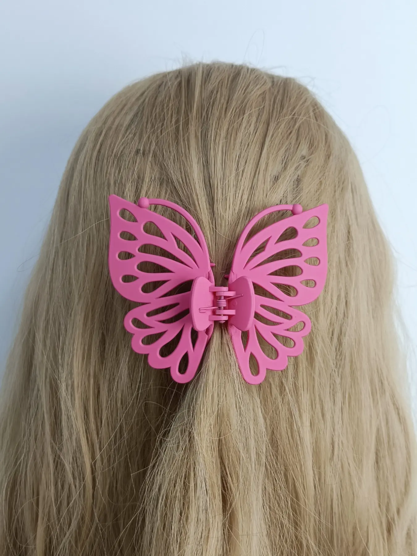 1pc 9.5cm Single Layer Hollow Butterfly Hair Clip, Sweet Elegant Style, Perfect for Daily Wear, Parties, Outdoor Events, Bun Hairstyles