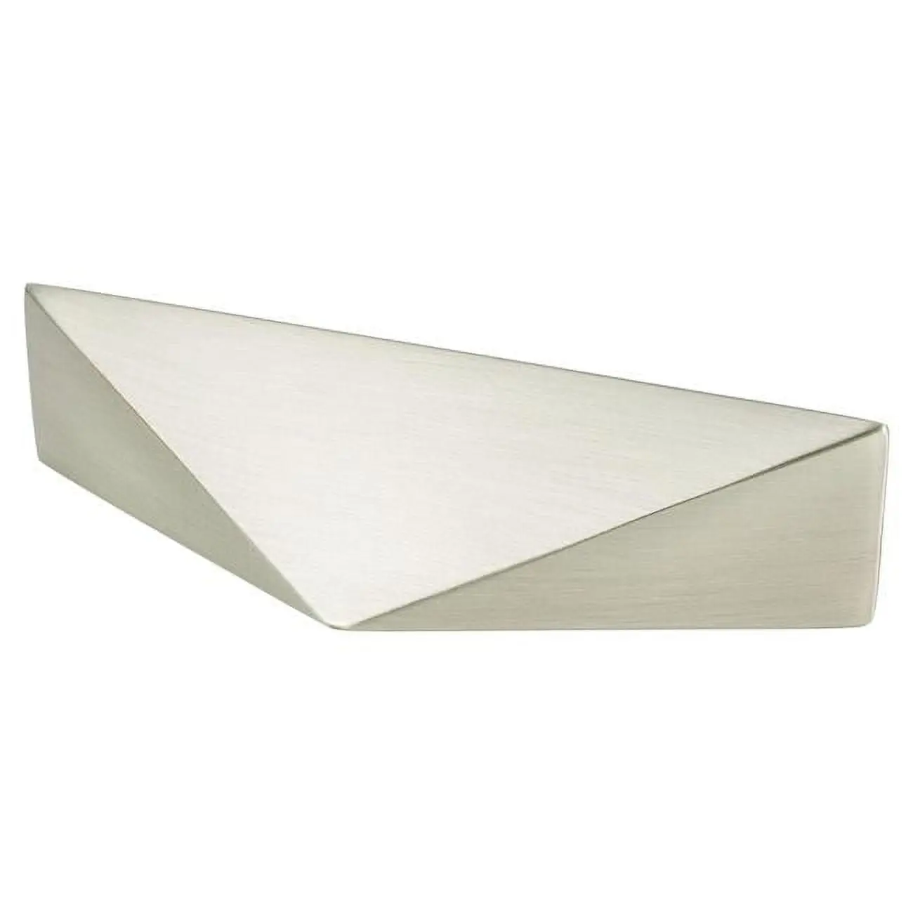 R. Christensen 1148-1BPN-P Default Contemporary Geometric Facet Door Handle Pull, 32mm 1-1/4 in. Center to Center, Brushed Nickel Finish, 3/4 in. Width, Includes Screw, 0.17 lbs, Door Handles, Facet Pull