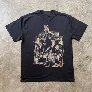 GLADIATOR MAXIMUS BLACK HEAVYWEIGHT T-SHIRT
