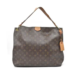 Pre-owned Louis Vuitton canvas Shoulder Bags Monogram Graceful MM Pivoine