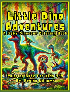 Little Dino Adventures Baby Dinosaur Coloring Book for Kids - Engaging Coloring Experience