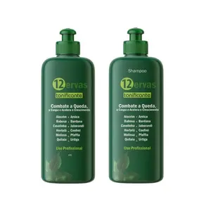 Trihair 12 Ervas Tonic Shampoo 16.9Fl OZ(500ml) + Conditioner 16.9Fl Oz(500ml) - Nutrition and Strength for Your Hair - Deep Hydration & Strengthening, Frizz Control, Vegan, Paraben-Free