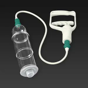 3-piece Joint Cupping/Suction Cup Set, with a powerful vacuum pump and shatterproof U-shaped cups, used for back massage and body relaxation