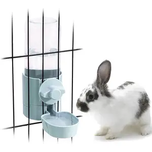 17oz No Leak Rabbit Waterer Feeder, No Drip Water Feeder Water Bowl for Guinea Pig Hamster Chinchilla Ferret Small Animal