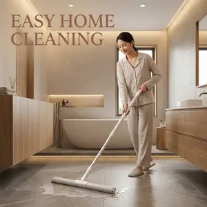 Multifunctional 4-in-1 Magic Broom | Floor Scraper & Hair Sweeper Brush for Kitchen, Bathroom & Carpet
