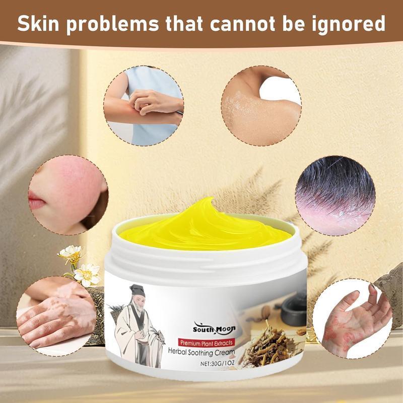 All-Natural Herbal Soothing Cream | Eczema & Psoriasis Relief | Anti-Bacterial Skin Defense | Hydrates Dry, Itchy, Sensitive Skin | Plant-Based Balm for Whole Family | Ancient Formula, 30g | Safe for All Ages | Perfect Christmas/New Year Gifts