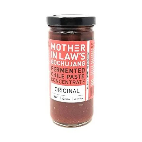 Mother-in-Law’s Gochujang Fermented Chile Paste – Signature Korean Ingredient, Mild Heat, Savory and Umami Flavors, Vegan, No MSG, 10 ounce