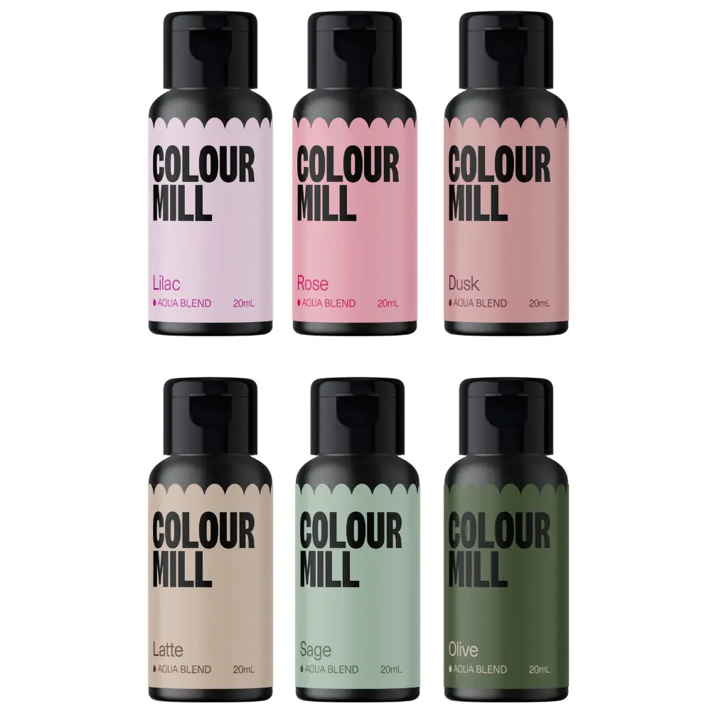 Colour Mill Aqua Blend Botanical Set, 20 Milliliter - 6 Pack