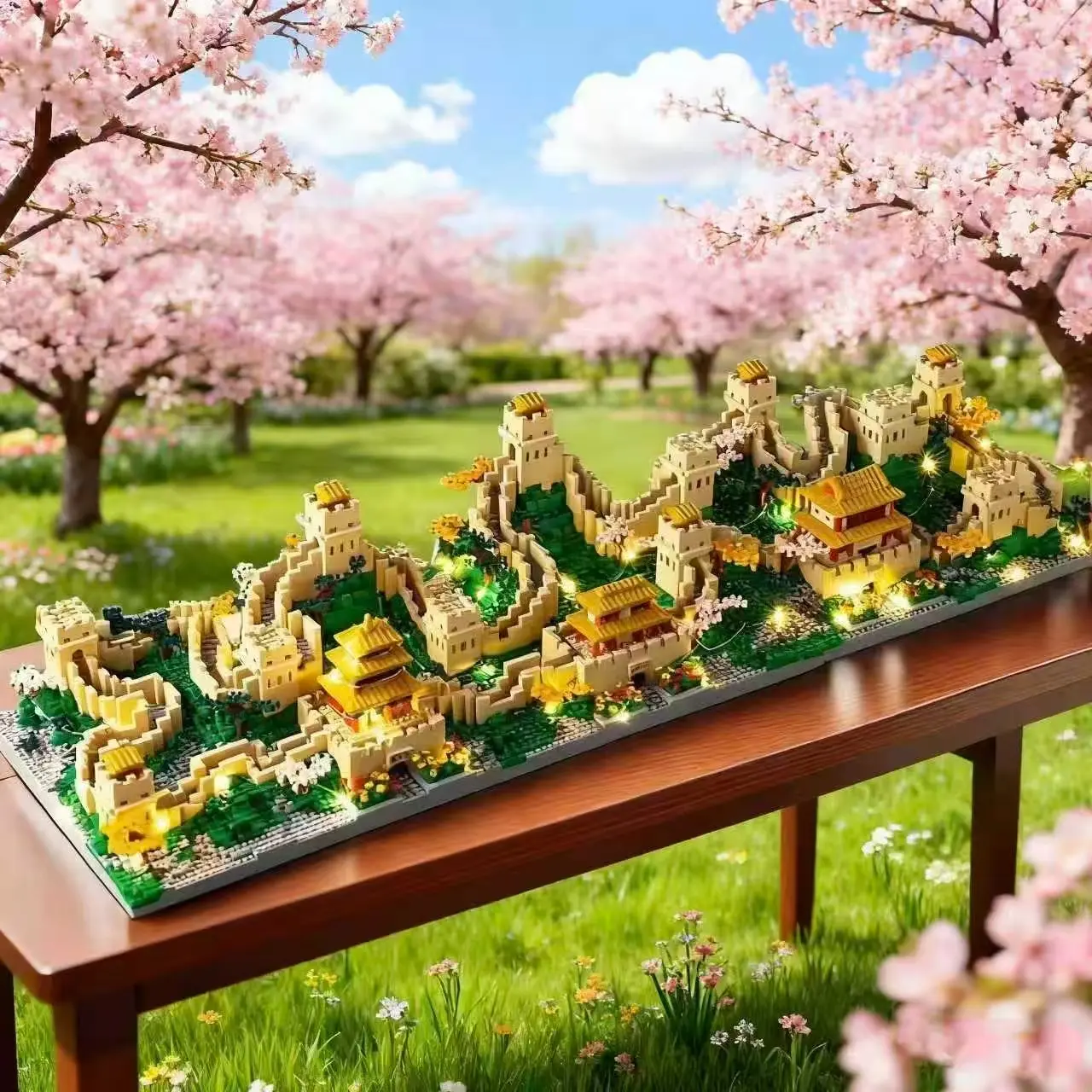 Giant China Great Wall Building Blocks Set, 2000+ Interlocking Pieces, Historical Model Kit, DIY Building Model, Adult & Teen Challenge, Gift Idea, Educational Toy