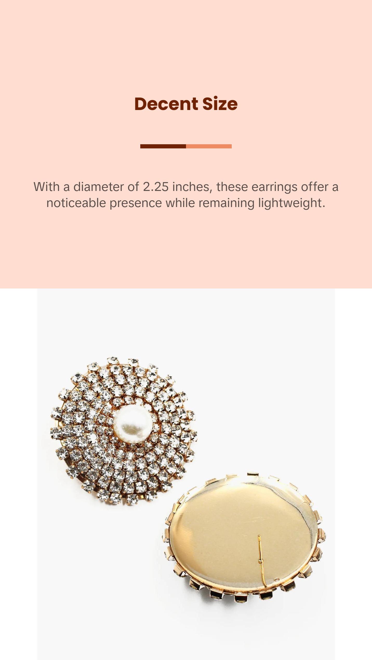 Rhinestone & Pearl Earrings