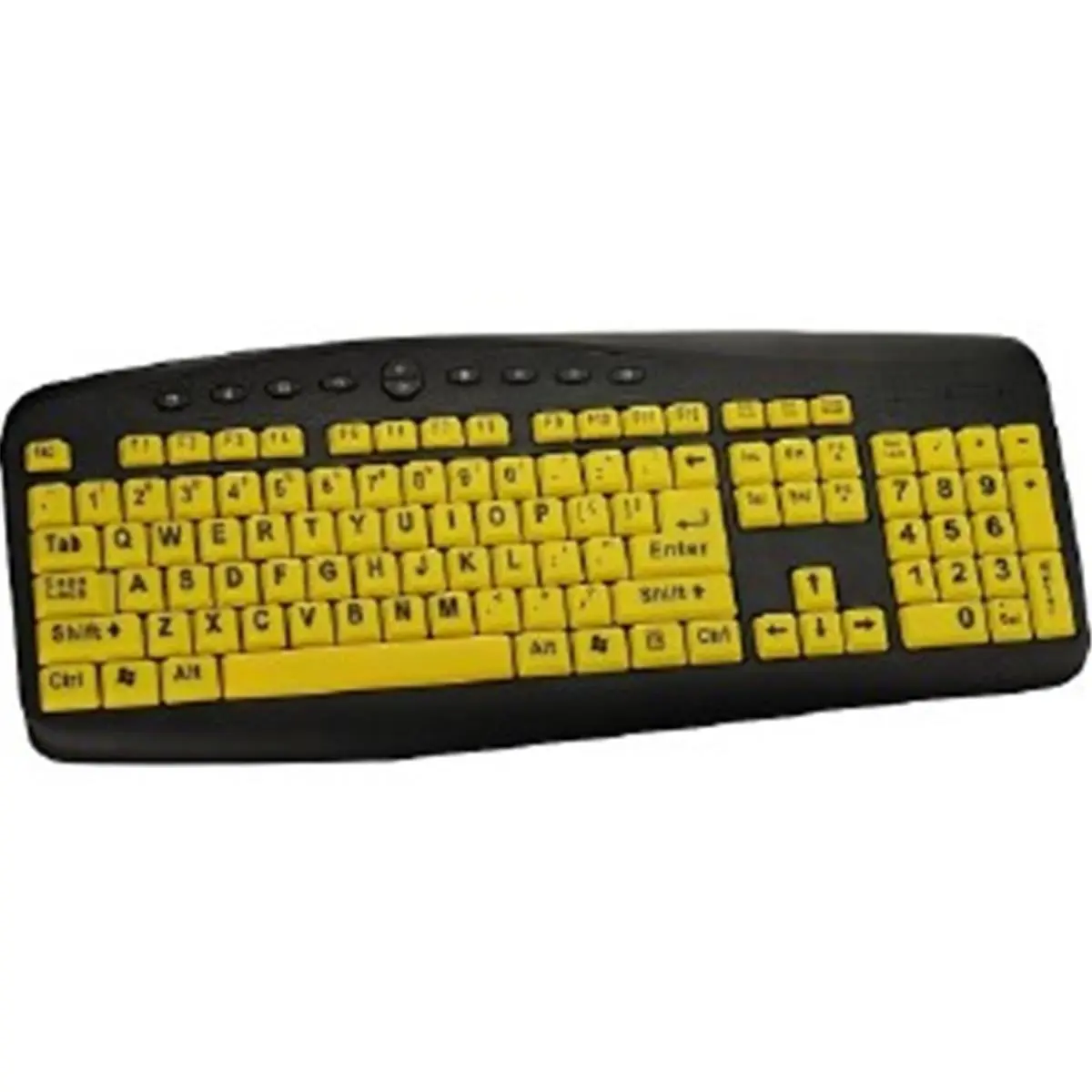 Ergoguys 104-Key High Visibility Wired Keyboard - Soft Touch, Reliable, Authentic Computer Accessory with Standard Keyboard Layout (Computers & Office Equipment)