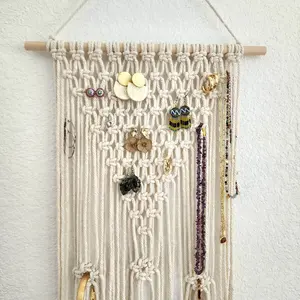 Macrame Organizer for Jewelry, accessories and Photos