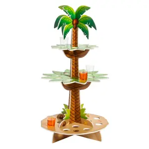 Palm Tree Shot Glass Stand with Shot Glasses - 25 Pc.