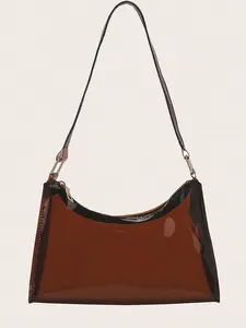 Lightweight,Business Casual Shoulder Bag Teen Girls Women College Students,Rookies & White-Collar Workers Office,College,Work ,Business,Commute,Outdoors, Travel, Outings, Waterproof, Sandproof Transparent Bag, Beach Sports Picnic Snacks Purse Women