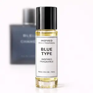 Men’s Blue Type Inspired Luxury Fragrance Oil – Roll-On | Long Lasting Fresh Scent | Pocket Size